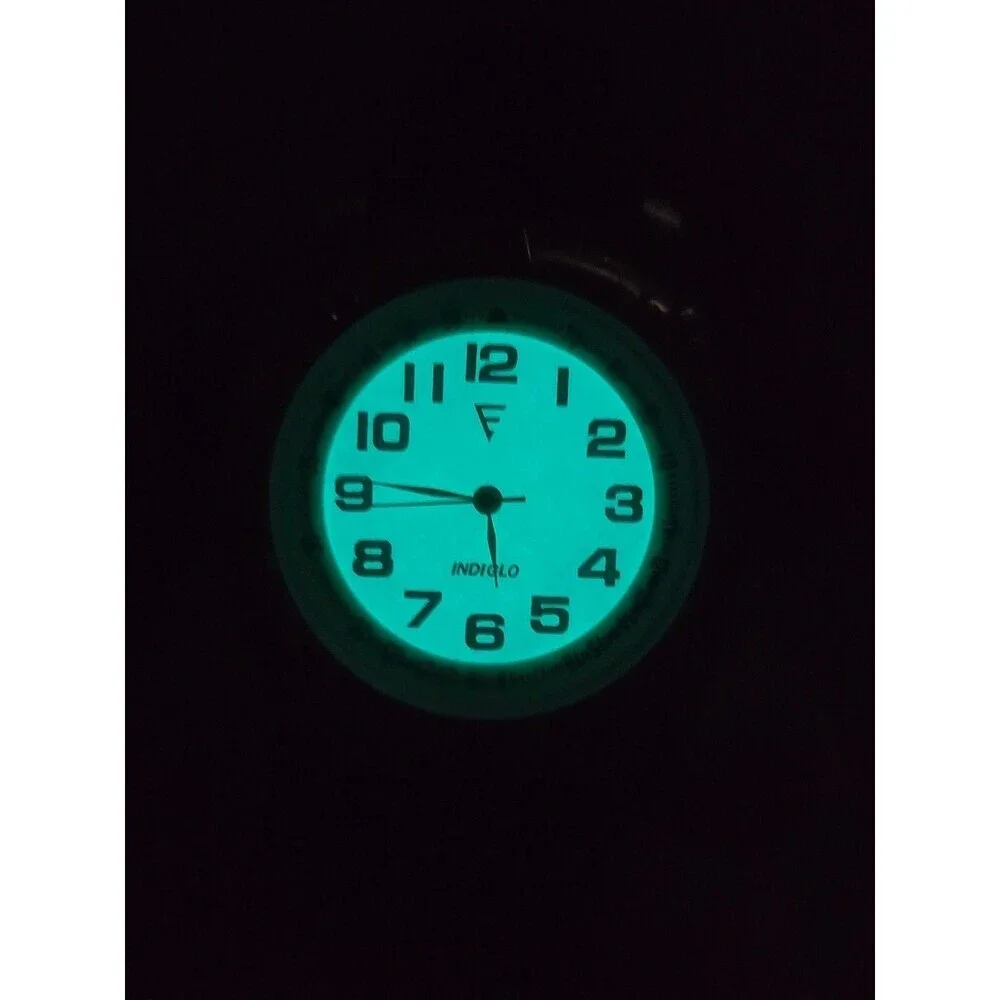 Timex Indiglo Easy Reader Mens Watch Two Tone Rotating Bezel Leather New Battery